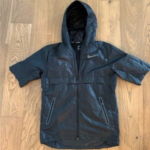 Nike Black Hooded lightweight Jacket